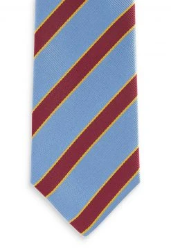 Next Herren Krawatte - Blue Red Burgundy Stripe