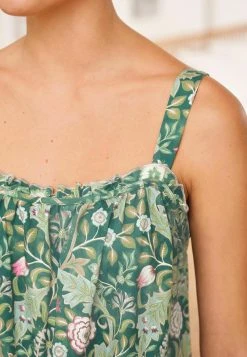 Next Damen MORRIS & CO. AT SLIP - Nachthemd - Green Floral -Next Verkäufe 2022 bbb52f1293dc466c95e3c580bec77a27