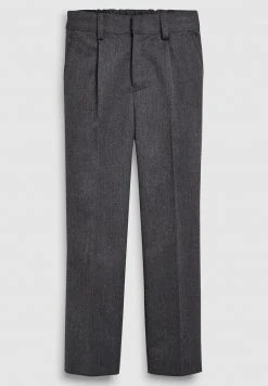 Next BLACK PLEAT FRONT SLIM FIT TROUSERS (3-16YRS) - Stoffhose - Grey | Kinder