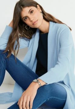 Next Damen LONGLINE - Strickjacke - Light Blue -Next Verkäufe 2022 bc698577e84749f58019295154df5765