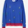 Next Damen CHRISTMAS - Strickpullover - Blue
