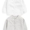 Next Unisex 2 PACK LIGHTWEIGHT - Strickjacke - White Grey