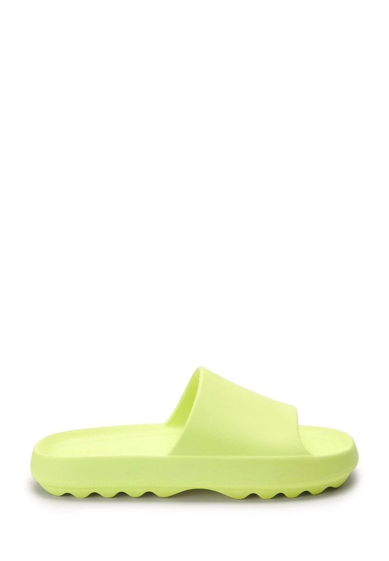 Next Damen CHUNKY - Pantolette Flach - Lime Green 1 Next Damen CHUNKY - Pantolette Flach - Lime Green