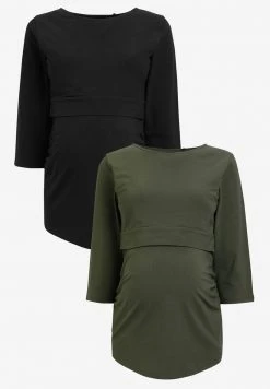 Next Damen PACK OF 2 MATERNITY NURSING BLEND - Langarmshirt - Multicoloured