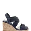 Next FOREVER COMFORT CROSS OVER - Keilsandalette - Navy Blue | Damen