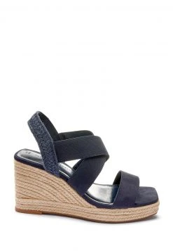 Next FOREVER COMFORT CROSS OVER - Keilsandalette - Navy Blue | Damen