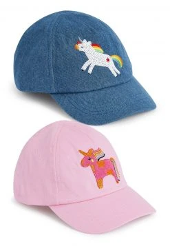 Next Kinder 2 PACK UNICORN - Cap - Pink/chambray