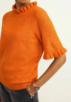 Next RUFFLE - Strickpullover - Ochre | Damen -Next Verkäufe 2022 bdcc8ed94a814dd2bcb14f8ad7a10cf3