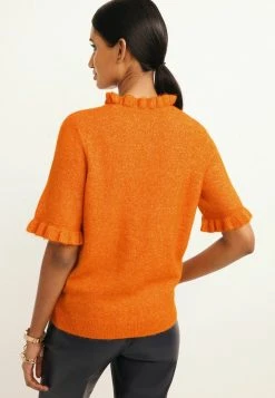 Next RUFFLE - Strickpullover - Ochre | Damen -Next Verkäufe 2022 bddb314355ba418e82b56072085557dc