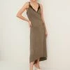 Next Damen Jerseykleid - Mink Brown