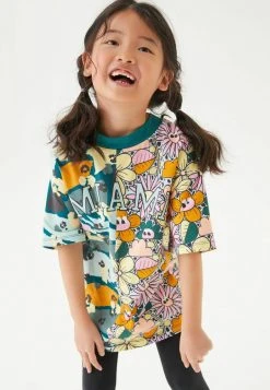 Next FLORAL & CAMO SPLICED - T-Shirt Print - Green | Kinder
