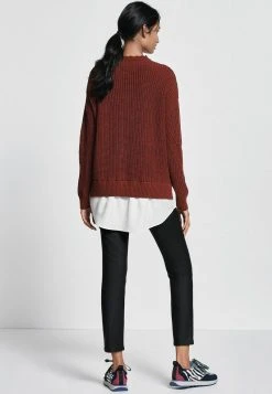 Next Damen HI NECK HEM LAYER STITCH DETAIL - Strickpullover - Dark Brown -Next Verkäufe 2022 bef39b4d7d004fdd88326e78e2c78dc2