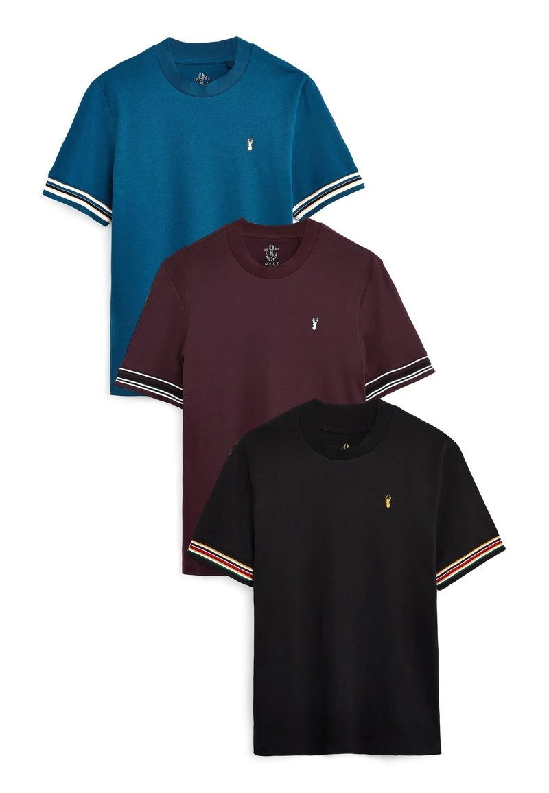 Next Herren TIPPED 3 PACK - T-Shirt Print - Multi 6 Next Herren TIPPED 3 PACK - T-Shirt Print - Multi – Bild 6