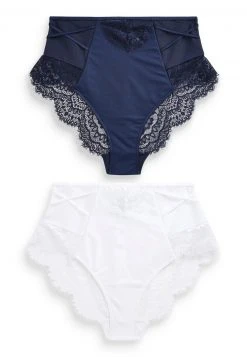 Next Damen 2 PACK - Slip - Navy White 7 Next Damen 2 PACK - Slip - Navy White -Next Verkäufe 2022 bfd9185ab40c4077aaefd99f8f5b3e80