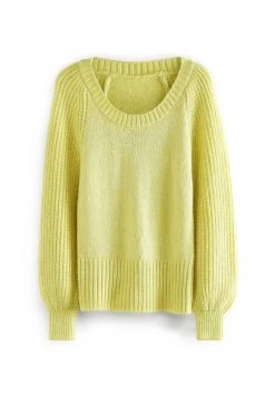 Next Damen VOOP NECK - Strickpullover - Green -Next Verkäufe 2022 c027e99279564cdd964cbcc183f4af72