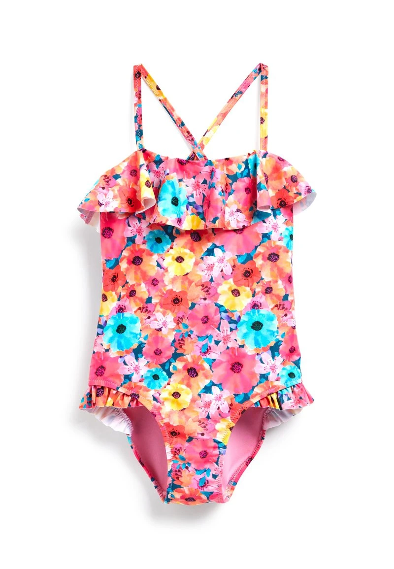 Next Kinder FLORAL - Badeanzug - Pink 1 Next Kinder FLORAL - Badeanzug - Pink