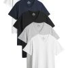 Next Herren FIVE PACK - T-Shirt Basic - Black