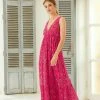 Next Damen Maxikleid - Celia Birtwell Pink Print