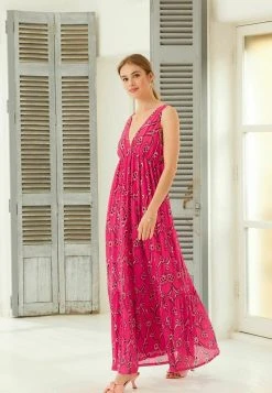 Next Damen Maxikleid - Celia Birtwell Pink Print