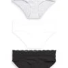 Next Damen TRIM BLEND KNICKERS 3 PACK - Slip - Monochrome