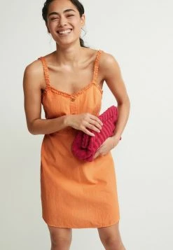 Next Damen Freizeitkleid - Washed Orange