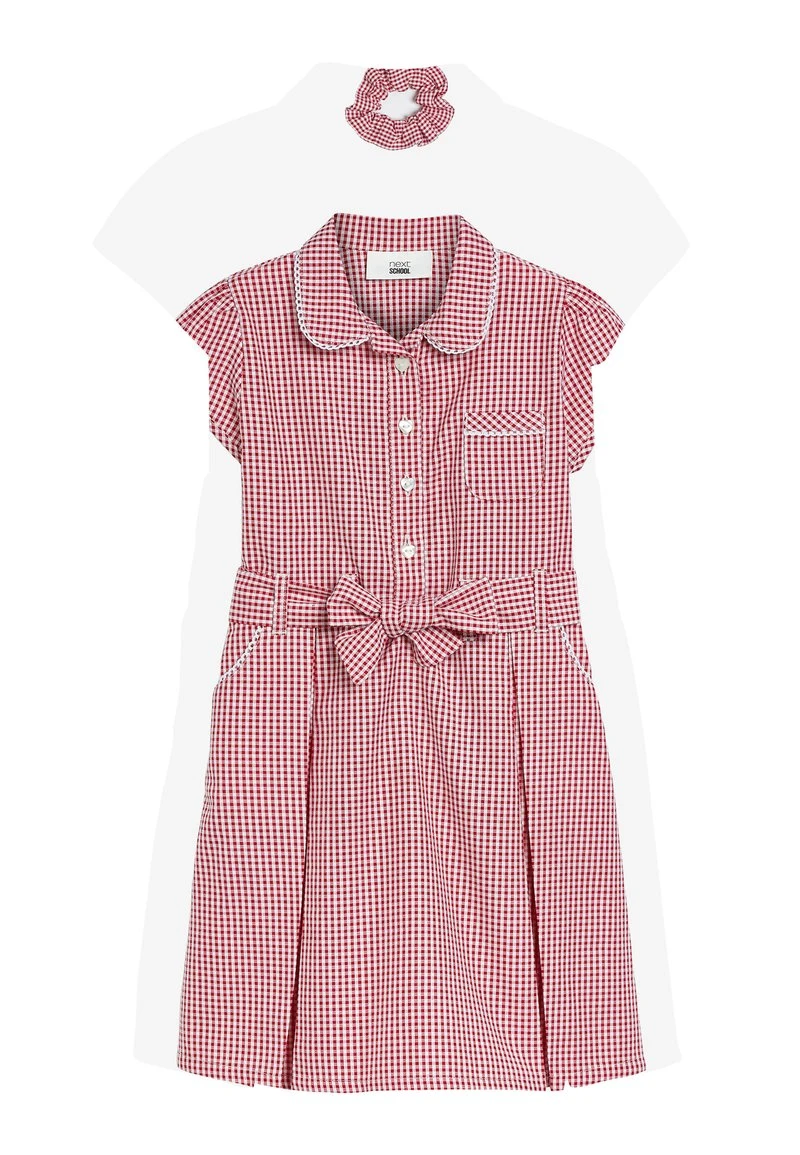 Next Kinder GINGHAM BOW - Freizeitkleid - Red 1 Next Kinder GINGHAM BOW - Freizeitkleid - Red