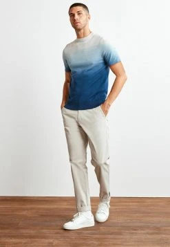 Next Herren KNITTED - T-Shirt Print - Blue Dip Dye -Next Verkäufe 2022 c4b07a928521499d8e0c6160d8077025