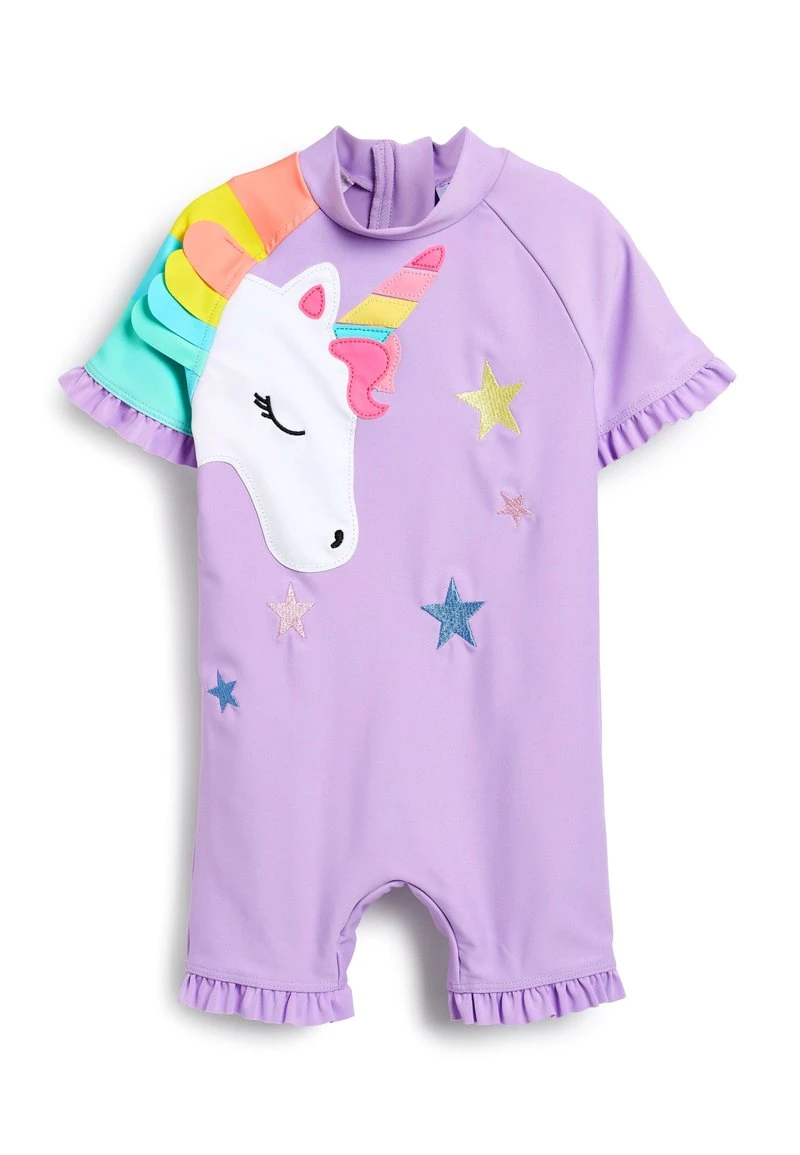 Next Kinder APPLIQUE CHARACTER - Badeanzug - Lilac Purple 1 Next Kinder APPLIQUE CHARACTER - Badeanzug - Lilac Purple