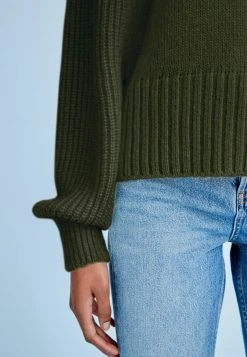 Next Damen VOOP NECK - Strickpullover - Khaki -Next Verkäufe 2022 c53fe0aaf3e943c786279fcb353c954e