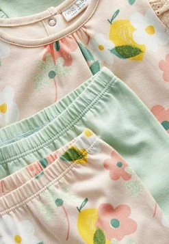 Next Kinder 4 PIECE SET - T-Shirt Print - Sage Green/floral Short Sleeved -Next Verkäufe 2022 c582868445584662a2913245bfc2f860
