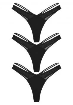 Next Damen 3 PACK - String - Black