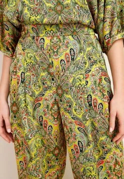 Next Stoffhose - Green Paisley Print | Damen -Next Verkäufe 2022 c5c0b4e257064654888eb21a932aa3cc