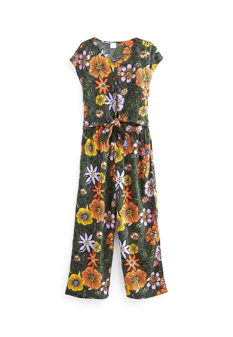 Next Kinder Jumpsuit - Khaki Green Printed 1 Next Kinder Jumpsuit - Khaki Green Printed