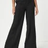 Next Damen HIGH WAISTED - Stoffhose - Black