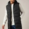 Next Herren SHOWER RESISTANT LONGLINE PUFFER - Weste - Black