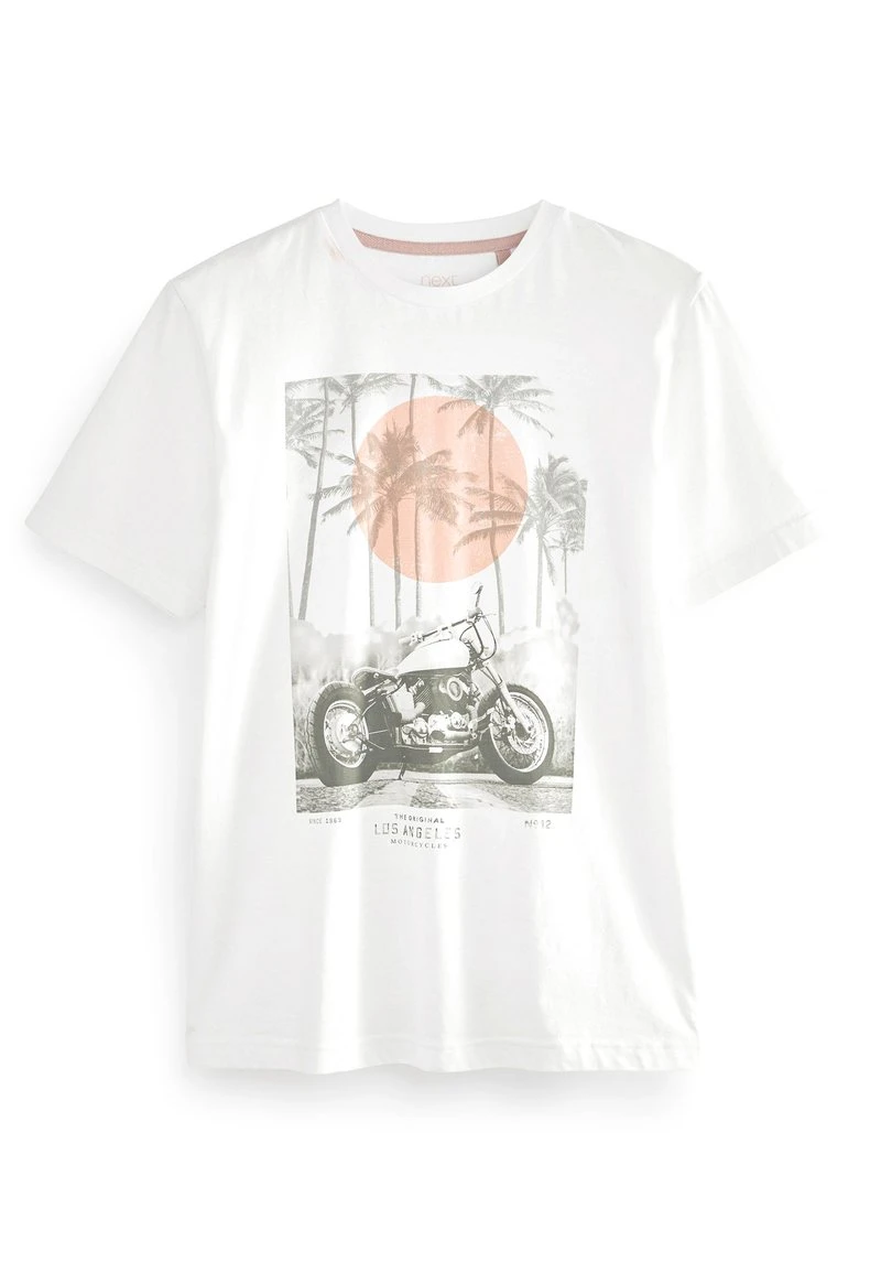 Next Herren GRAPHIC - T-Shirt Print - White Motorbike Palm 4 Next Herren GRAPHIC - T-Shirt Print - White Motorbike Palm – Bild 4