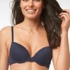 Next Damen CARRIE LIGHT PAD PLUNGE COTTON BLEND BRAS 3 PACK - Bügel BH - Blue