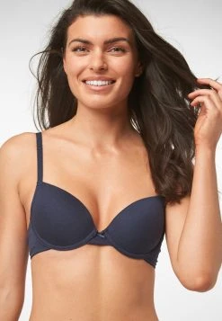 Next Damen CARRIE LIGHT PAD PLUNGE COTTON BLEND BRAS 3 PACK - Bügel BH - Blue