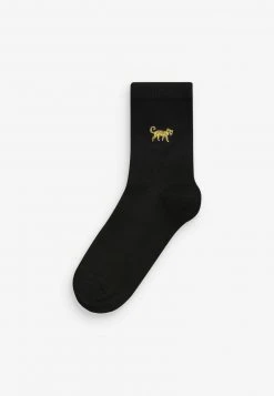 Next Damen JUNGLE ANIMAL MOTIF 5 PACK - Socken - Black -Next Verkäufe 2022 c76829731a8a43078706fd9b8baffe4b