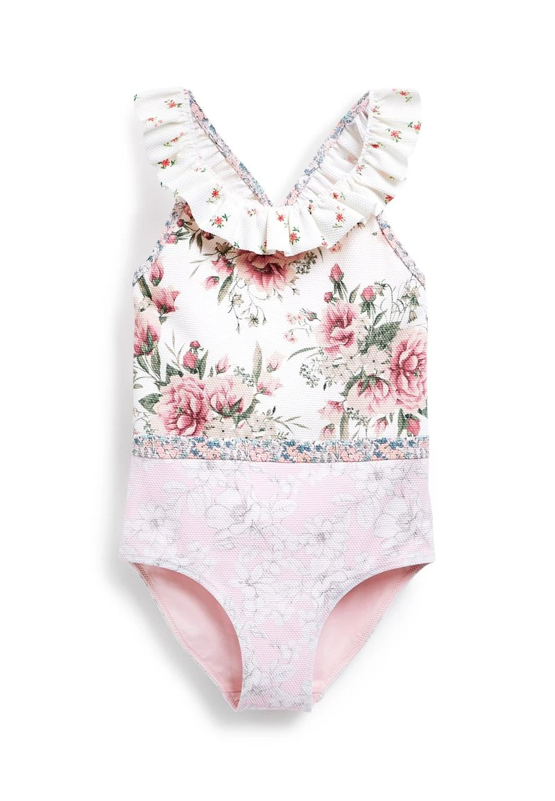 Next Kinder FRILL - Badeanzug - Pink 1 Next Kinder FRILL - Badeanzug - Pink