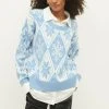 Next Damen CHRISTMAS - Strickpullover - Blue