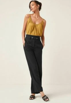 Next Damen TWILL - Stoffhose - Black -Next Verkäufe 2022 c91d734a576941409e87270b7822f252