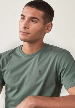 Next REGULAR FIT STAG - T-Shirt Basic - Green | Herren -Next Verkäufe 2022 c93c86cc76e04f5984e8d0388421c22c