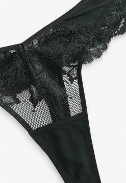 Next Damen 2 PACK - String - Black -Next Verkäufe 2022 c96c94b8b49e4c7099bf2e26934cec07