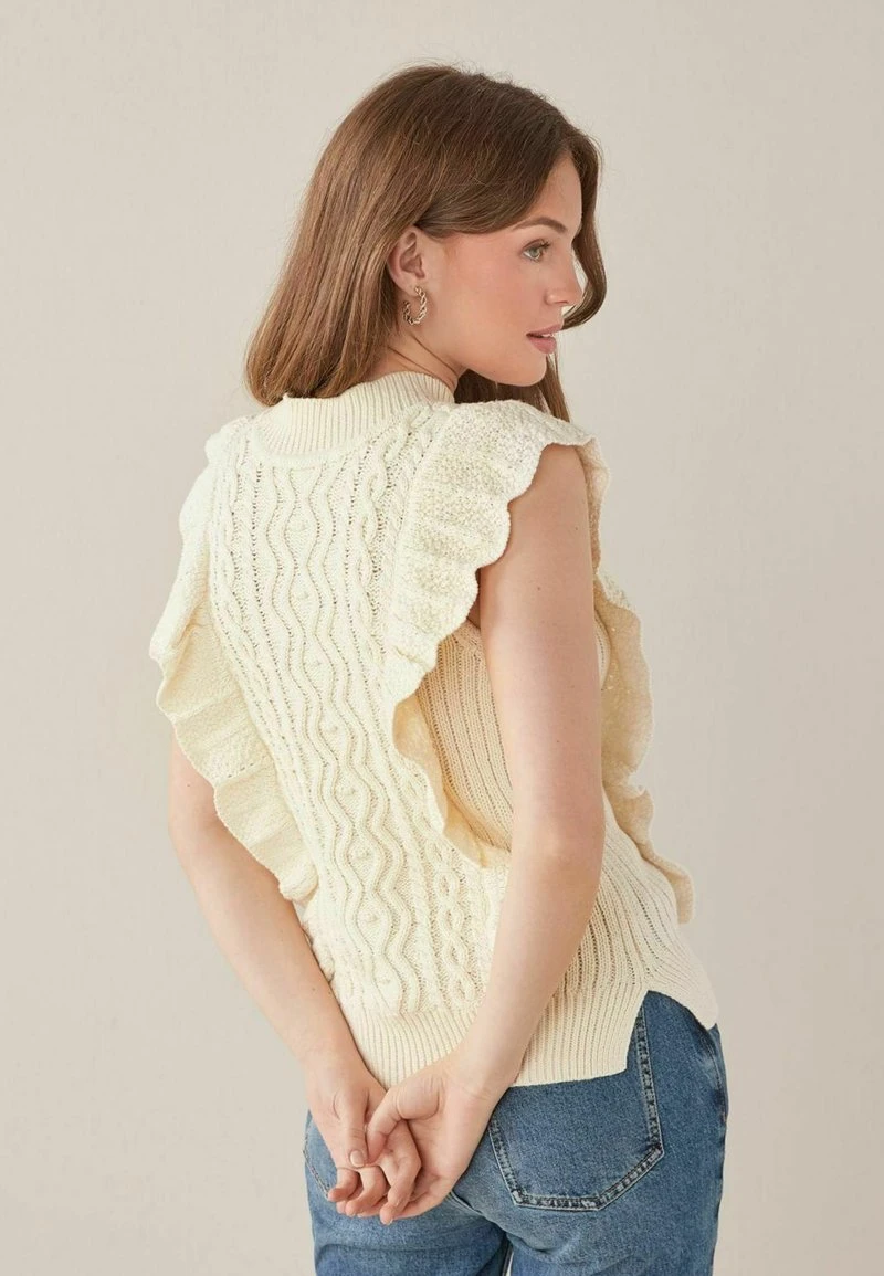 Next Damen FRILL TANK - Top - White 3 Next Damen FRILL TANK - Top - White – Bild 3