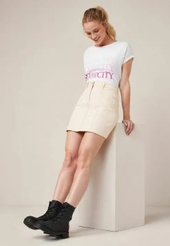 Next Damen T-Shirt Print - White Pink Sex And The City Graphic -Next Verkäufe 2022 ca668bda843a4a73b6f54d7dd275ccfc