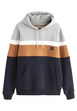 Next Herren COLOURBLOCK - Kapuzenpullover - Navy Grey Tan -Next Verkäufe 2022 ccd54412036c45499e9d43b2ec3f53ff