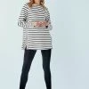 Next Damen PREMIUM STRIPE - Sweatshirt - Black On White