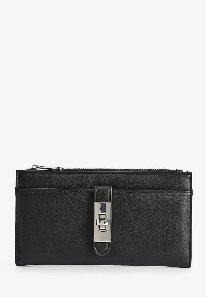 Next Damen LOCK DETAIL - Clutch - Black 1 Next Damen LOCK DETAIL - Clutch - Black
