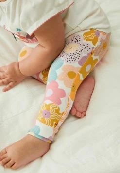 Next Unisex 3 PACK - Leggings - Hosen - Pink Green Floral